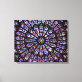 Venster Roos Notre Dame Cathedral Parijs Canvas Afdruk (Voorkant)