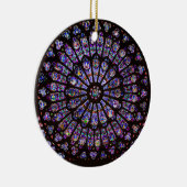 Venster Roos Notre Dame Cathedral Parijs Keramisch Ornament (Rechts)