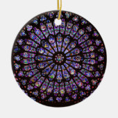 Venster Roos Notre Dame Cathedral Parijs Keramisch Ornament (Voorkant)