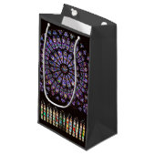 Venster Roos Notre Dame Cathedral Parijs Klein Cadeauzakje (Voorkant Gekanteld)