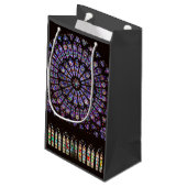 Venster Roos Notre Dame Cathedral Parijs Klein Cadeauzakje (Achterkant Gekanteld)