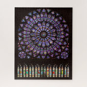Venster Roos Notre Dame Cathedral Parijs Legpuzzel (Verticaal)