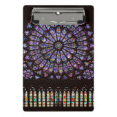 Venster Roos Notre Dame Cathedral Parijs Mini Klembord (Voorkant)