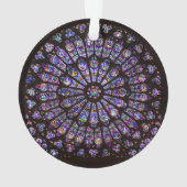 Venster Roos Notre Dame Cathedral Parijs Ornament (achterkant)