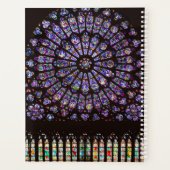 Venster Roos Notre Dame Cathedral Parijs Planner (Achterkant)