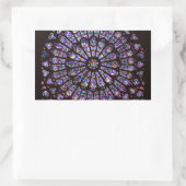 Venster Roos Notre Dame Cathedral Parijs Rechthoekige Sticker (Tas)