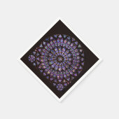 Venster Roos Notre Dame Cathedral Parijs Servet (Hoek)