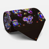 Venster Roos Notre Dame Cathedral Parijs Stropdas (Opgerold)