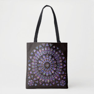 Venster Roos Notre Dame Cathedral Parijs Tote Bag