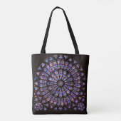 Venster Roos Notre Dame Cathedral Parijs Tote Bag (Achterkant)