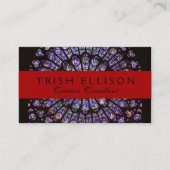 Venster Roos Notre Dame Cathedral Parijs Visitekaartje (Voorkant)