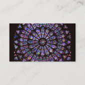 Venster Roos Notre Dame Cathedral Parijs Visitekaartje (Achterkant)