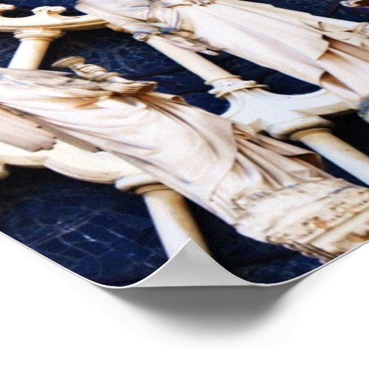 Venster Roos Notre Dame Poster (Hoek)