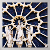 Venster Roos Notre Dame Poster (Voorkant)