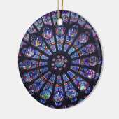 Venster Roos Notre Dame-venster Keramisch Ornament (Links)