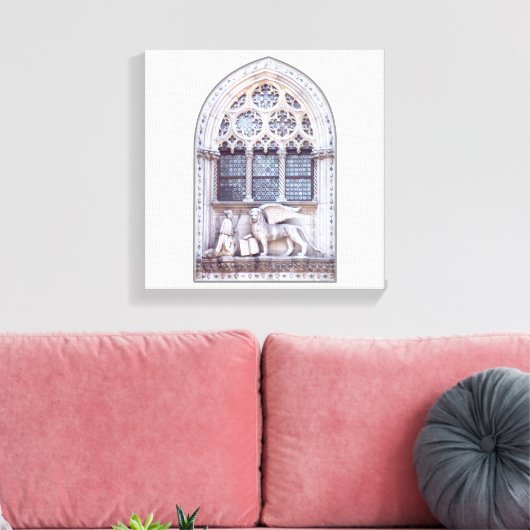 Venster San Marco Winged Lion Canvas Afdruk (Insitu (Woonkamer))