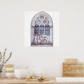 Venster San Marco Winged Lion Poster (Keuken)