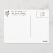 Venster Sao Jorge Castle, Portugal - Briefkaart (Achterkant)