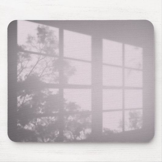Venster Schaduw op Roze Muismat (Voorkant)