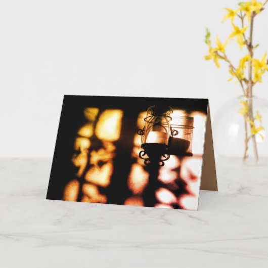 Venster Schaduwen Kaart (Gele Bloem)