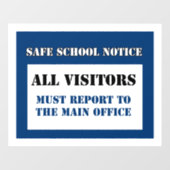 Venster Schoolbezoekersveiligheidsteken Raamsticker (Vel)