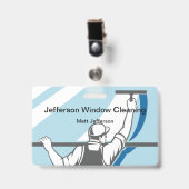 Venster Schoonmaakprogramma's Badge (Voorzijde met clip)