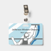 Venster Schoonmaakprogramma's Badge (Achterkant met clip)