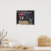 Venster show en wijn poster (Keuken)