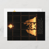 Venster Silhouette Natitivity-Briefkaart -  Briefkaart (Voorkant / Achterkant)