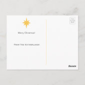 Venster Silhouette Natitivity-Briefkaart -  Briefkaart (Achterkant)