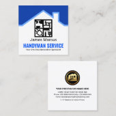 Venster Speciaal Handyman-gereedschap Vierkante Visitekaartje (Voorkant / Achterkant)