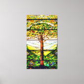 Venster spiritueel Schilderachtig landschap Canvas Afdruk (Voorkant)