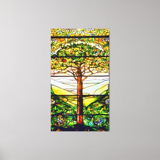 Venster spiritueel Schilderachtig landschap Canvas Afdruk (Voorkant)