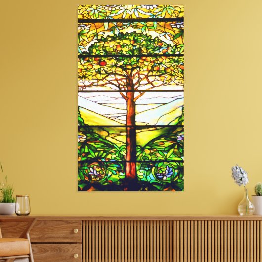 Venster spiritueel Schilderachtig landschap Canvas Afdruk (Insitu (Woonkamer))