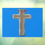 Venster Sticker Blauwe achtergrond (Vel 3)