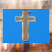 Venster Sticker Blauwe achtergrond (Vel 2)