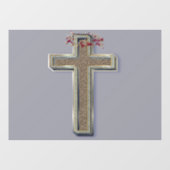 Venster Sticker Grijze achtergrond (Vel)