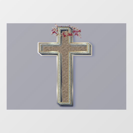 Venster Sticker Grijze achtergrond (Vel)