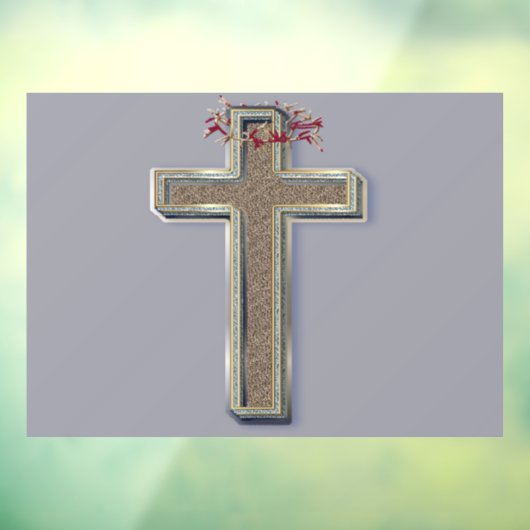 Venster Sticker Grijze achtergrond (Vel 3)