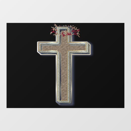 Venster Sticker zwarte achtergrond (Vel)