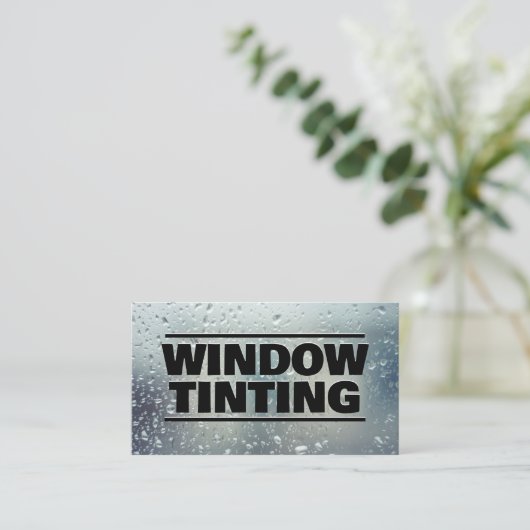 Venster Tinting Aangepaste QR-Visitekaartje Visitekaartje (Staand voorkant)