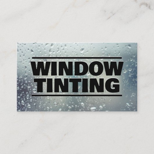 Venster Tinting Aangepaste QR-Visitekaartje Visitekaartje (Voorkant)