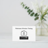 Venster Tinting Zonnefilm Visitekaartjes (Staand voorkant)