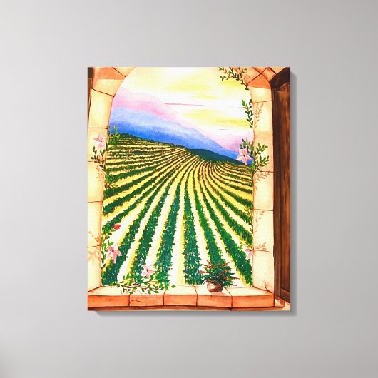 Venster Uitzicht Canvas Afdruk (Voorkant)