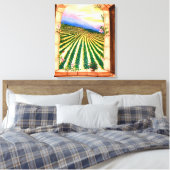 Venster Uitzicht Canvas Afdruk (Insitu (Slaapkamer))