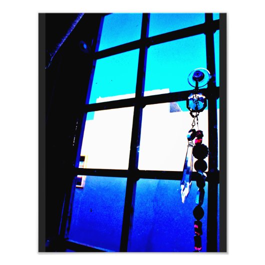 Venster Uitzicht Foto Afdruk (Voorkant)