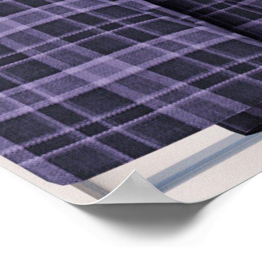 Venster Uitzicht met Schapen en vreedzame omgeving Poster (Hoek)