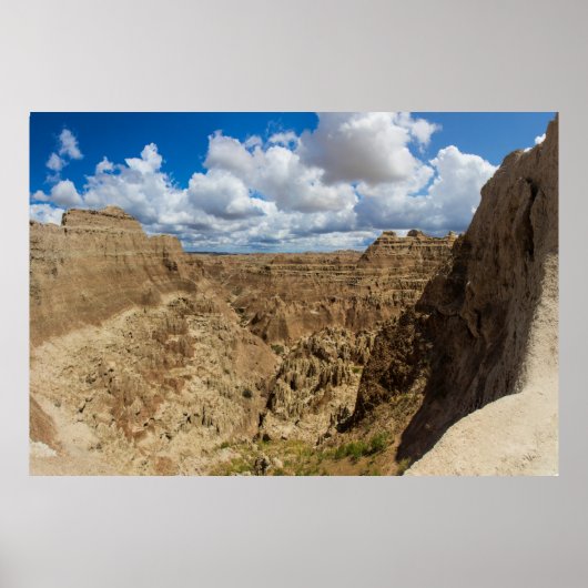 Venster Uitzicht, nationaal badlands Park, SD Poster (Voorkant)
