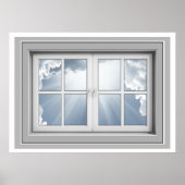 Venster Uitzicht Poster Goedemorgen (Voorkant)