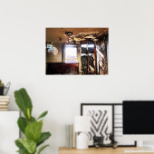 Venster van armoede poster (Thuiskantoor)